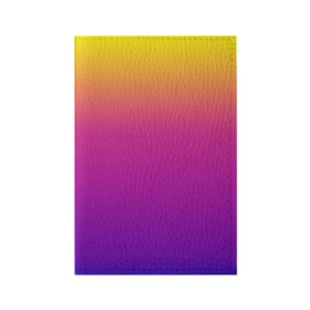 Обложка для паспорта матовая кожа с принтом Чёткий градиент в Санкт-Петербурге, натуральная матовая кожа | размер 19,3 х 13,7 см; прозрачные пластиковые крепления | cs:go | градиент | диджей | желтый | музыка | розовый | синий | фиолетовый | чёткий