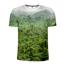 Мужская футболка 3D спортивная с принтом Потрясающие тропики в Санкт-Петербурге, 100% полиэстер с улучшенными характеристиками | приталенный силуэт, круглая горловина, широкие плечи, сужается к линии бедра | деревья | джунгли | зелень | красиво | лес | пейзаж | фото