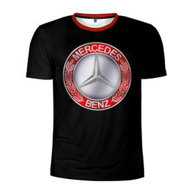 Мужская футболка 3D спортивная с принтом MERSEDES BENZ в Санкт-Петербурге, 100% полиэстер с улучшенными характеристиками | приталенный силуэт, круглая горловина, широкие плечи, сужается к линии бедра | авто | автомобиль | водитель | машина