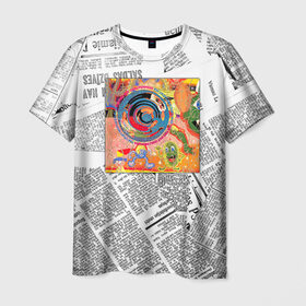 Мужская футболка 3D с принтом Red Hot Chili Peppers 2 в Санкт-Петербурге, 100% полиэфир | прямой крой, круглый вырез горловины, длина до линии бедер | red hot chili peppers | rhcp | перцы | ред хот чили пепперс | рхчп | рэд