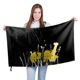 Флаг 3D с принтом Wu-tang clan в Санкт-Петербурге, 100% полиэстер | плотность ткани — 95 г/м2, размер — 67 х 109 см. Принт наносится с одной стороны | gza | hip hop | rza | wu fam | ву танг клан | хип хоп