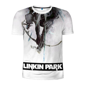 Мужская футболка 3D спортивная с принтом Linkin Park в Санкт-Петербурге, 100% полиэстер с улучшенными характеристиками | приталенный силуэт, круглая горловина, широкие плечи, сужается к линии бедра | linkin park
