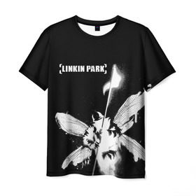 Мужская футболка 3D с принтом Linkin Park в Санкт-Петербурге, 100% полиэфир | прямой крой, круглый вырез горловины, длина до линии бедер | linkin park