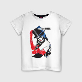 Детская футболка хлопок с принтом День мертвецов в Санкт-Петербурге, 100% хлопок | круглый вырез горловины, полуприлегающий силуэт, длина до линии бедер | Тематика изображения на принте: 