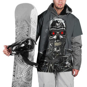 Накидка на куртку 3D с принтом Терминатор 2 в Санкт-Петербурге, 100% полиэстер |  | Тематика изображения на принте: terminator | арнольд шварценнегер | боевик | робот