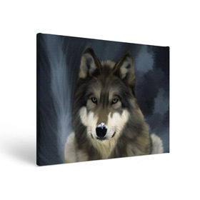 Холст прямоугольный с принтом Картина волк в Санкт-Петербурге, 100% ПВХ |  | волк | животные | собака