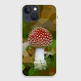 Чехол для iPhone 13 mini с принтом Мухоморчик в Санкт-Петербурге,  |  | гриб | камуфляж | лес | мухомор | поганка | яд | ядовитый