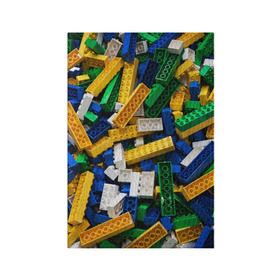 Обложка для паспорта матовая кожа с принтом Конструктор LEGO в Санкт-Петербурге, натуральная матовая кожа | размер 19,3 х 13,7 см; прозрачные пластиковые крепления | Тематика изображения на принте: игрушка | конструктор | лего