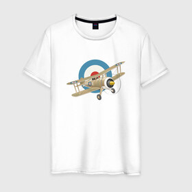 Мужская футболка хлопок с принтом ВВС в Санкт-Петербурге, 100% хлопок | прямой крой, круглый вырез горловины, длина до линии бедер, слегка спущенное плечо. | 