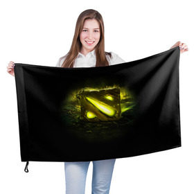 Флаг 3D с принтом Dota в Санкт-Петербурге, 100% полиэстер | плотность ткани — 95 г/м2, размер — 67 х 109 см. Принт наносится с одной стороны | dota | league of legends | warcraft | wow | дота | лига легенд