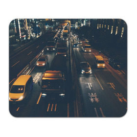Коврик прямоугольный с принтом дорога в Санкт-Петербурге, натуральный каучук | размер 230 х 185 мм; запечатка лицевой стороны | sity | город | движение | дома | мегаполис | ночь