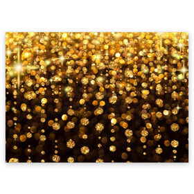 Поздравительная открытка с принтом Золотой дождь в Санкт-Петербурге, 100% бумага | плотность бумаги 280 г/м2, матовая, на обратной стороне линовка и место для марки
 | Тематика изображения на принте: dance | klub | золото | клуб | праздник | танцы