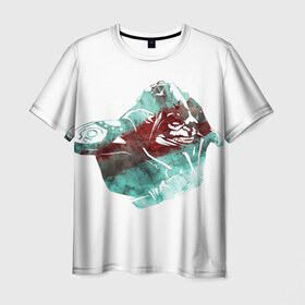 Мужская футболка 3D с принтом Дота в Санкт-Петербурге, 100% полиэфир | прямой крой, круглый вырез горловины, длина до линии бедер | dota 2 | huskar | дота | хускар