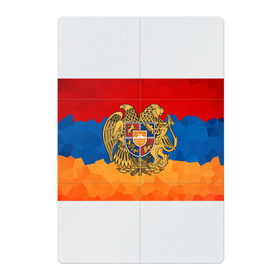 Магнитный плакат 2Х3 с принтом Армения в Санкт-Петербурге, Полимерный материал с магнитным слоем | 6 деталей размером 9*9 см | Тематика изображения на принте: герб | флаг