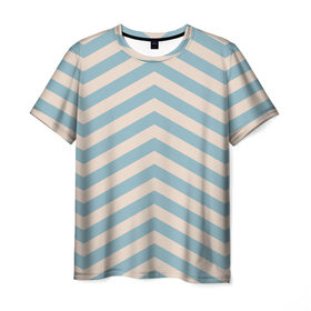 Мужская футболка 3D с принтом Чудный узор из волн! в Санкт-Петербурге, 100% полиэфир | прямой крой, круглый вырез горловины, длина до линии бедер | арт | волны | дизайн | классно | красиво | краска | круто | узор