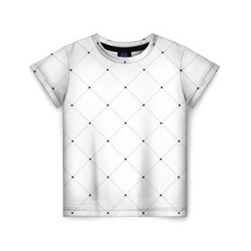 Детская футболка 3D с принтом Точечный узор! в Санкт-Петербурге, 100% гипоаллергенный полиэфир | прямой крой, круглый вырез горловины, длина до линии бедер, чуть спущенное плечо, ткань немного тянется | белый | дизайн | классно | круто | лейбл | точки | узор | цвет | черный