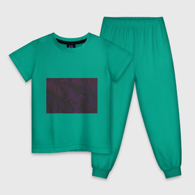 Детская пижама хлопок с принтом Пурпурные волны в Санкт-Петербурге, 100% хлопок |  брюки и футболка прямого кроя, без карманов, на брюках мягкая резинка на поясе и по низу штанин
 | абстракция | арт | волны | пурпурный