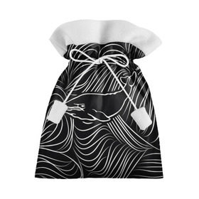 Подарочный 3D мешок с принтом Кит в морской пучине в Санкт-Петербурге, 100% полиэстер | Размер: 29*39 см | арт | белый | волна | волны | кит | классно | круто | линия | море | рисунок | черный | черта