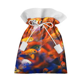 Подарочный 3D мешок с принтом Рыбки в Санкт-Петербурге, 100% полиэстер | Размер: 29*39 см | вода | природа | рыба | рыбалка | туризм
