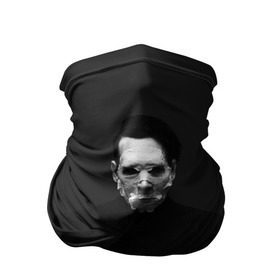 Бандана-труба 3D с принтом Marilyn Manson в Санкт-Петербурге, 100% полиэстер, ткань с особыми свойствами — Activecool | плотность 150‒180 г/м2; хорошо тянется, но сохраняет форму | Тематика изображения на принте: звезда | знаменитость | музыка | мэрилин мэнсон | певец | рокер