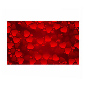Бумага для упаковки 3D с принтом Красные сердца в Санкт-Петербурге, пластик и полированная сталь | круглая форма, металлическое крепление в виде кольца | heart | red | любовь | орнамент | сердце | узор