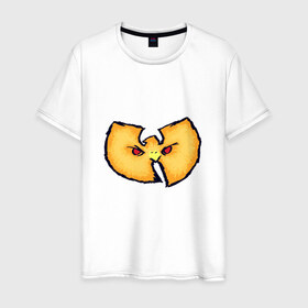 Мужская футболка хлопок с принтом Wu-Tang Clan в Санкт-Петербурге, 100% хлопок | прямой крой, круглый вырез горловины, длина до линии бедер, слегка спущенное плечо. | gza | hip hop | rza | wu fam | ву танг клан | хип хоп