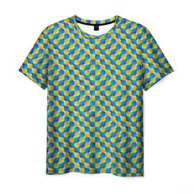 Мужская футболка 3D с принтом Великая иллюзия в Санкт-Петербурге, 100% полиэфир | прямой крой, круглый вырез горловины, длина до линии бедер | иллюзии | иллюзия | классная | классно | круто | обман | оптическая | показалось | фигура