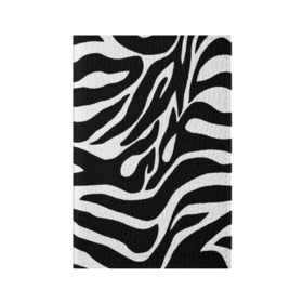 Обложка для паспорта матовая кожа с принтом Зебра в Санкт-Петербурге, натуральная матовая кожа | размер 19,3 х 13,7 см; прозрачные пластиковые крепления | животные | зебра | полосы | текстуры | черно белый