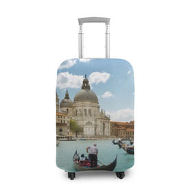 Чехол для чемодана 3D с принтом Венеция в Санкт-Петербурге, 86% полиэфир, 14% спандекс | двустороннее нанесение принта, прорези для ручек и колес | europe | italy | venice | венеция | вода | европа | ес | италия | каникулы | лодки | отдых | отпуск | солнце | туризм