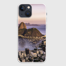 Чехол для iPhone 13 mini с принтом Рио (Бразилия) в Санкт-Петербурге,  |  | brazil | rio de janeiro | бразилия | жара | каникулы | карнавал | мегаполис | отдых | отпуск | пляж | приключение | путешествие | рио де жанейро | туризм | футбол | южная америка