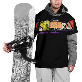 Накидка на куртку 3D с принтом Blink 182 в Санкт-Петербурге, 100% полиэстер |  | bored to death | california | блинк