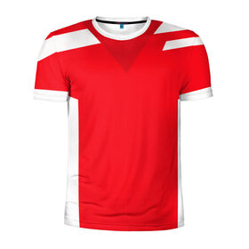 Мужская футболка 3D спортивная с принтом Красивый дизайн в Санкт-Петербурге, 100% полиэстер с улучшенными характеристиками | приталенный силуэт, круглая горловина, широкие плечи, сужается к линии бедра | белый | бордовый | красивый дизайн | красный | линии | полосы | прямоугольник | треугольник | цвет