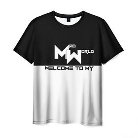 Мужская футболка 3D с принтом Безумный мир в Санкт-Петербурге, 100% полиэфир | прямой крой, круглый вырез горловины, длина до линии бедер | Тематика изображения на принте: mad world | welcome | добро пожаловать
