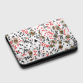Картхолдер с принтом с принтом Игральные карты в Санкт-Петербурге, натуральная матовая кожа | размер 7,3 х 10 см; кардхолдер имеет 4 кармана для карт; | 