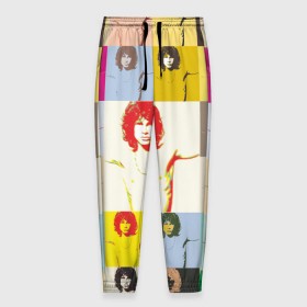 Мужские брюки 3D с принтом Pop Art Jim Morrison The Doors в Санкт-Петербурге, 100% полиэстер | манжеты по низу, эластичный пояс регулируется шнурком, по бокам два кармана без застежек, внутренняя часть кармана из мелкой сетки | jim morrison | the doors | арт | дорс | моррисон