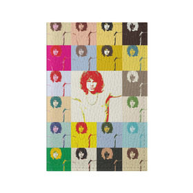 Обложка для паспорта матовая кожа с принтом Pop Art Jim Morrison The Doors в Санкт-Петербурге, натуральная матовая кожа | размер 19,3 х 13,7 см; прозрачные пластиковые крепления | jim morrison | the doors | арт | дорс | моррисон