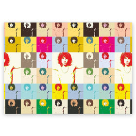 Поздравительная открытка с принтом Pop Art Jim Morrison The Doors в Санкт-Петербурге, 100% бумага | плотность бумаги 280 г/м2, матовая, на обратной стороне линовка и место для марки
 | jim morrison | the doors | арт | дорс | моррисон
