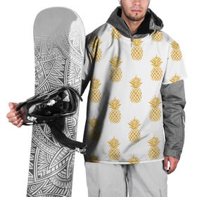 Накидка на куртку 3D с принтом Ананасы 22 в Санкт-Петербурге, 100% полиэстер |  | Тематика изображения на принте: летний | паттерн | светлый