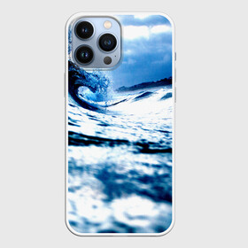 Чехол для iPhone 13 Pro Max с принтом Волна в Санкт-Петербурге,  |  | blue | вода | волна | волны | море | океан | синий