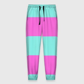 Мужские брюки 3D с принтом Кислотные цвета в Санкт-Петербурге, 100% полиэстер | манжеты по низу, эластичный пояс регулируется шнурком, по бокам два кармана без застежек, внутренняя часть кармана из мелкой сетки | кислотные цвета | розовый