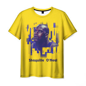 Мужская футболка 3D с принтом Shaquille O`Neal в Санкт-Петербурге, 100% полиэфир | прямой крой, круглый вырез горловины, длина до линии бедер | nba | баскетбол | баскетболист | спорт | шакил о’нил