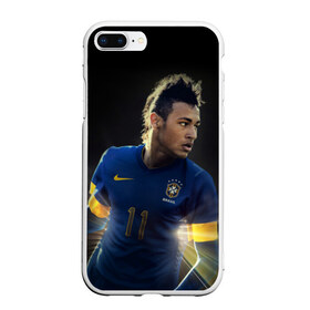 Чехол для iPhone 7Plus/8 Plus матовый с принтом Neymar в Санкт-Петербурге, Силикон | Область печати: задняя сторона чехла, без боковых панелей | барселона | бразилия | неймар | футбол | футболист