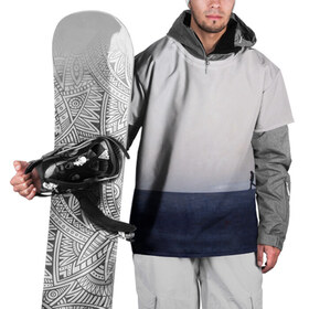 Накидка на куртку 3D с принтом Идущий человек в Санкт-Петербурге, 100% полиэстер |  | Тематика изображения на принте: люди | минимализм