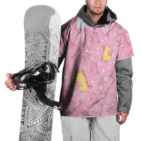 Накидка на куртку 3D с принтом Единорожки с мороженкой в Санкт-Петербурге, 100% полиэстер |  | Тематика изображения на принте: арт | лето | мороженное