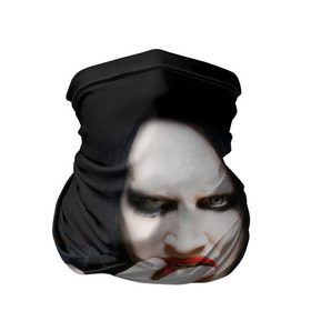 Бандана-труба 3D с принтом Marilyn Manson в Санкт-Петербурге, 100% полиэстер, ткань с особыми свойствами — Activecool | плотность 150‒180 г/м2; хорошо тянется, но сохраняет форму | звезда | знаменитость | музыка | мэрилин мэнсон | певец | рокер