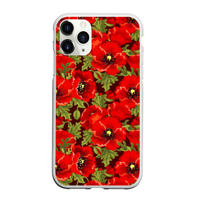 Чехол для iPhone 11 Pro матовый с принтом Маки в Санкт-Петербурге, Силикон |  | flowers | poppies | red | wild | красные | мак | маки | полевые | цветы