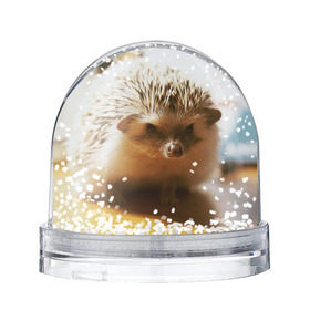 Снежный шар с принтом Ежик 4 в Санкт-Петербурге, Пластик | Изображение внутри шара печатается на глянцевой фотобумаге с двух сторон | еж | ежик | животные