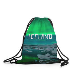 Рюкзак-мешок 3D с принтом Исландия в Санкт-Петербурге, 100% полиэстер | плотность ткани — 200 г/м2, размер — 35 х 45 см; лямки — толстые шнурки, застежка на шнуровке, без карманов и подкладки | исландия