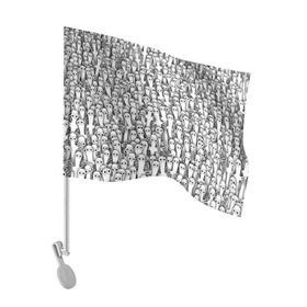 Флаг для автомобиля с принтом Хатифнатты в Санкт-Петербурге, 100% полиэстер | Размер: 30*21 см | moomintroll | мумми тролль