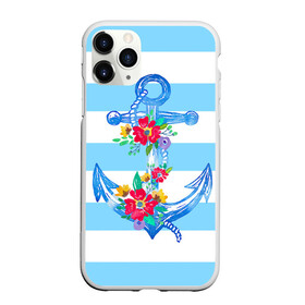 Чехол для iPhone 11 Pro матовый с принтом Якорь в Санкт-Петербурге, Силикон |  | белый | верёвка | вода | корабль | красный | море | песок | пляж | синий | цвет | цветы | якорь